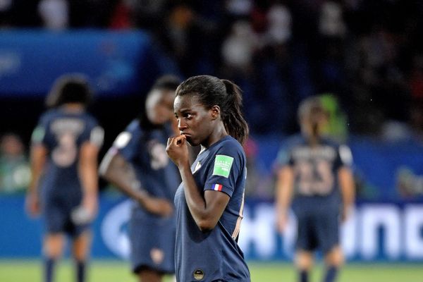 28/07/2019/Coupe du monde féminine / FRANCE USA Déception de Viviane Asseyi Football