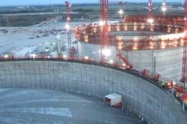 Les travaux du terminal méthanier de Dunkerque, en juin dernier.