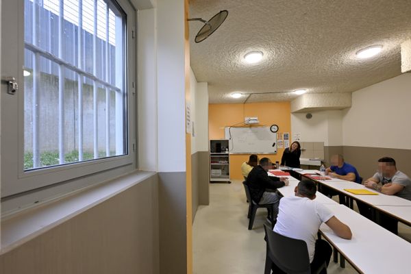 Salle de cours dans un centre pénitentiaire (photo d'illustration)