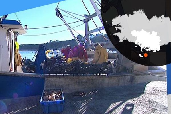 Les pêcheurs de Houat de retour au port