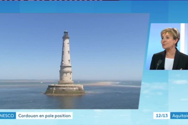 Pascale Got, invitée du JT de France 3 Aquitaine, fait le point sur l'avancée du dossier de candidature du Phare de Cordouan à l'Unesco. 