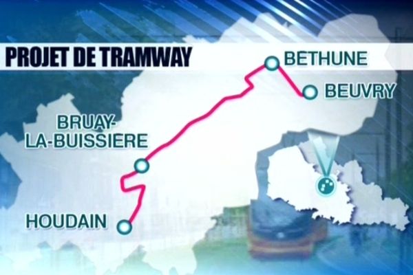 Le tramway devrait traverser le bassin minier.  