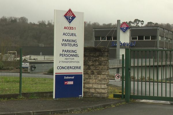 L'abattoir de la Sobeval à Boulazac en Dordogne. 