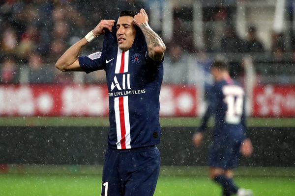 Le joueur Ángel Di María lors de la rencontre PSG - Dijon, le 1er novembre.