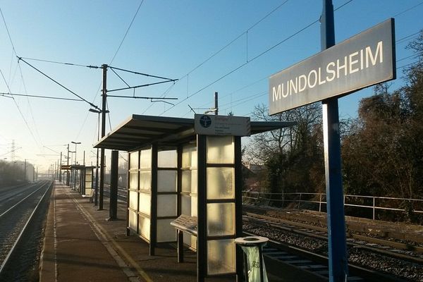 La gare SNCF de Mundolsheim