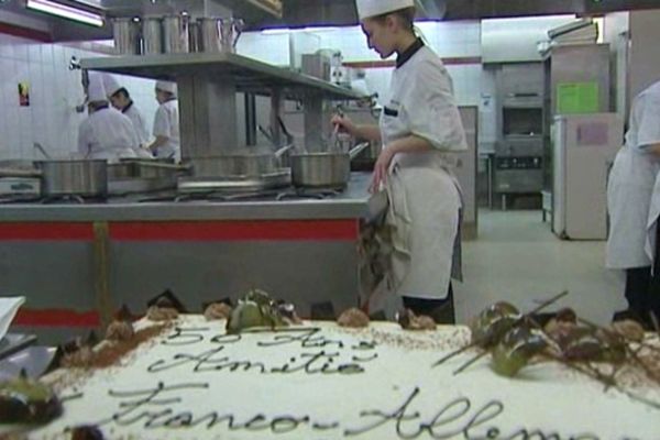 Le lycée hôtelier de Chamalières a mis les petits plats dans les grands pour fêter comme il se doit le 50ème anniversaire du traité de l'Elysée.