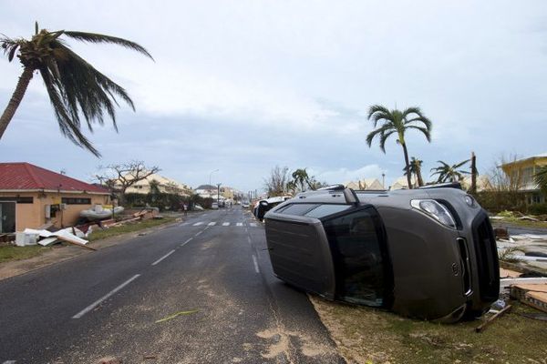 Les dégâts sont considérables sur l'île de Saint-Martin. 