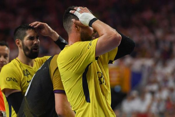 Le PSG Handball s'est incliné face à Nantes, lors d'un match de Final Four, en Ligue des Champions, à Cologne, le 26 mai 2018.