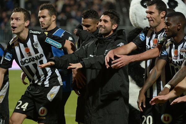 La joie des angevins lors de leur victoire contre Dijon