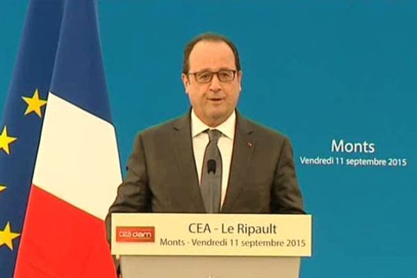 Discours de François Hollande au CEA-Le Ripault à Monts