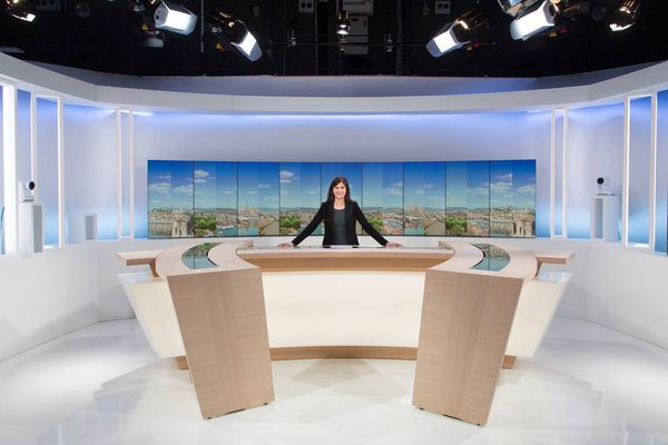 Le nouveau décor de France 3 Côte d'Azur est prêt pour son premier JT lundi.