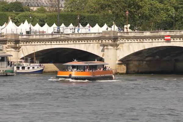 La Seine où doivent se déroulerent la cérémonie d'ouverture et des épreuves olympiques de triathlon.