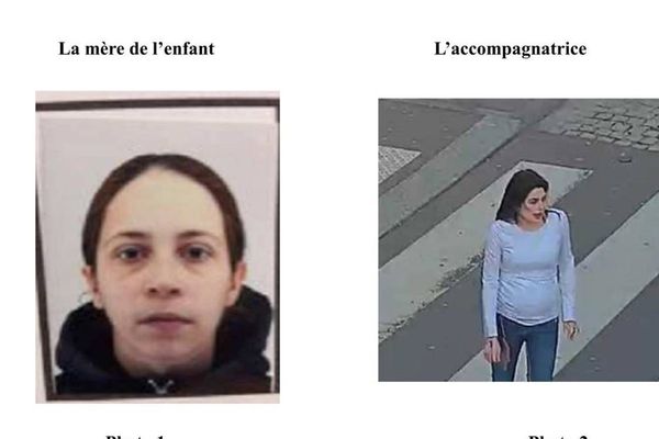 Les deux photos diffusées par la préfecture de police de Paris, jeudi.