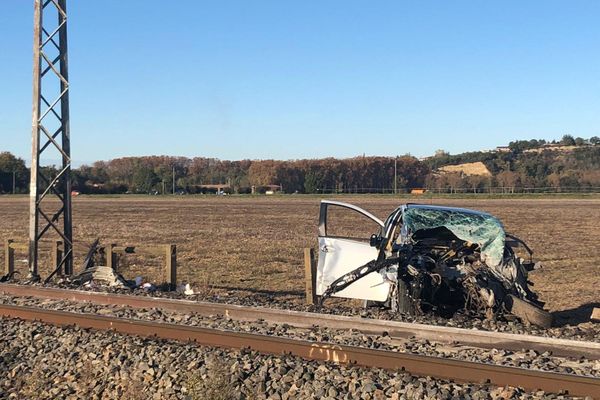 L'accident s'est produit sur un passage à niveau situé sur la commune de Cintegabelle (Haute-Garonne).