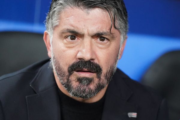 Gennaro Gattuso le 15 février 2024 à Hambourg lors du match aller contre le Shaktar Donetsk