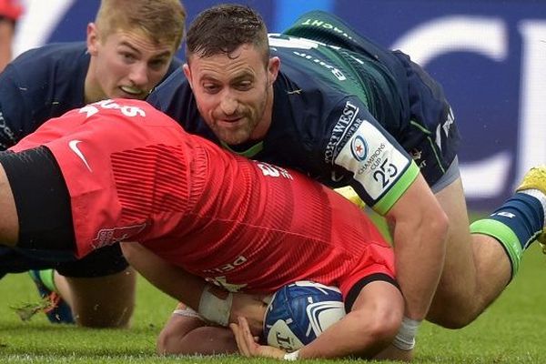 Sébastien Bezy inscrit le 1er des 4 essais toulousain à la 14 è minute face au Connacht