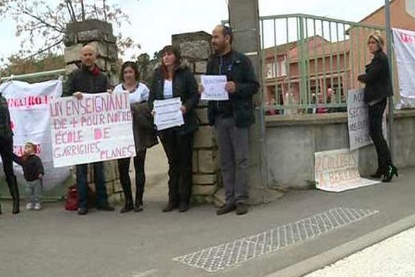 Beaucaire (Gard) - manifestation des parents d'élèves - 6 avril 2016.