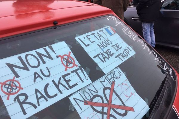 Des manifestants déterminés