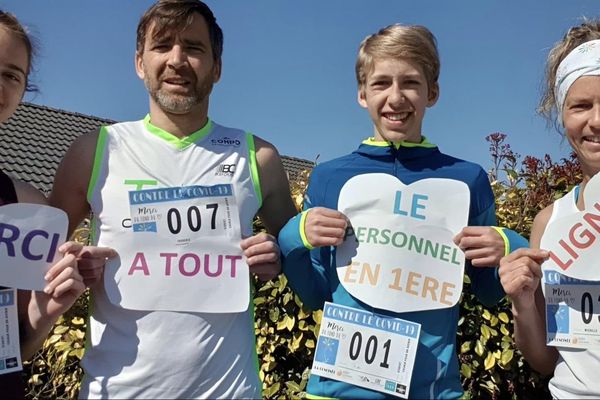 "La Confinée" est une course caritative de 3 km avec en bonus un message de soutien sur les réseaux sociaux