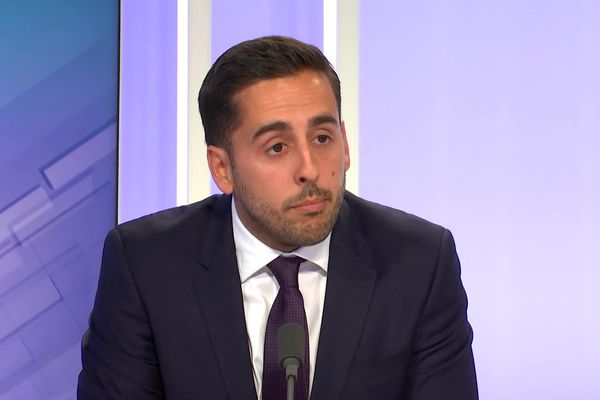 Julien Martinez, le candidat des Républicains dans l'Ain face à l'ex-LR Damien Abad. (8/6/22)