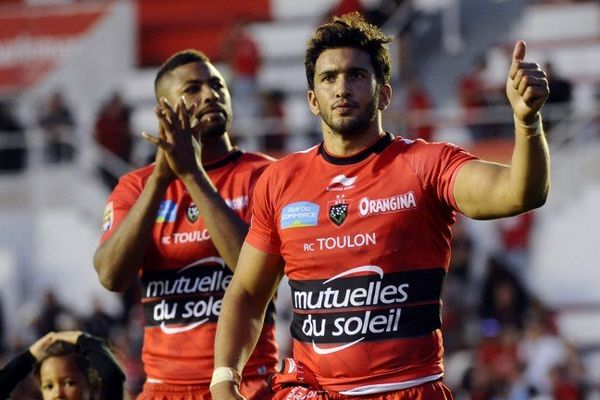 Delon Armitage et Maxime Mermoz à l'issue de la rencontre