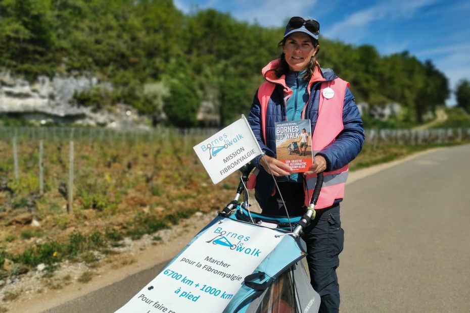 From Marseille to Paris via Burgundy, she walks to have fibromyalgia recognized