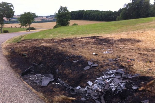 Les lieux de l'accident.