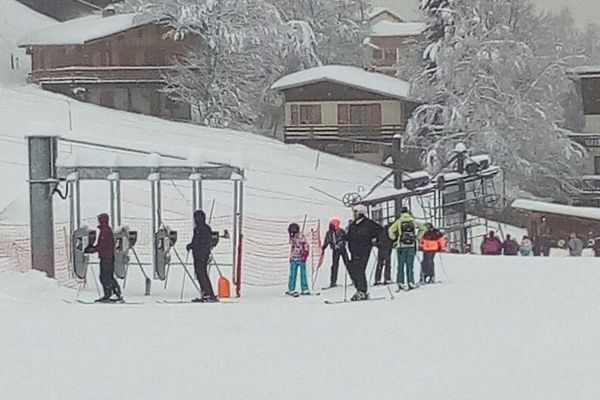 la station des Monts d'Olmes jeudi 22 février