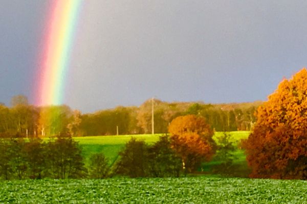 Arc en ciel en Mayenne...