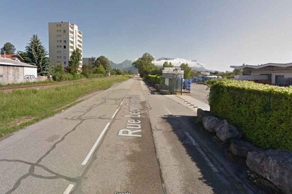 La rue Léon Fournier à Echirolles où l'accident s'est produit