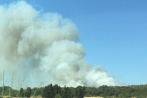 Incendie à Istres