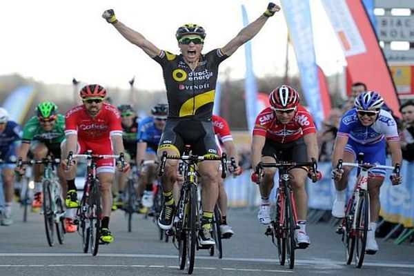 Etoile de Bessèges : Sylvain Chavanel remporte la 3e étape, 152km autour de Bessèges - 5 février 2016.