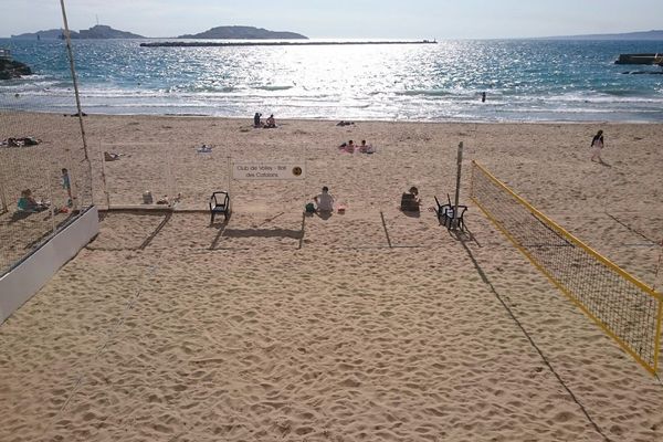 Illustration de la plage des Catalans