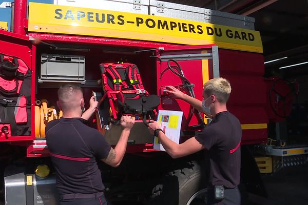 Dans les Cévennes, les soldats du feu ont bien du mal à renouveler leurs effectifs, car la majorité des jeunes recrues partent pour leurs études. C'est notamment le cas au centre de secours et d'incendie de Génolhac. août 2021.