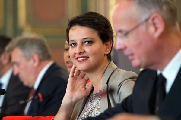 Najat Vallaud Belkacem à la préfecture de région à Marseille