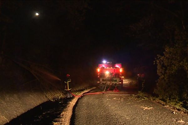 Intervention des pompiers sur les incendies de Lignac et Chalais dans l'Indre