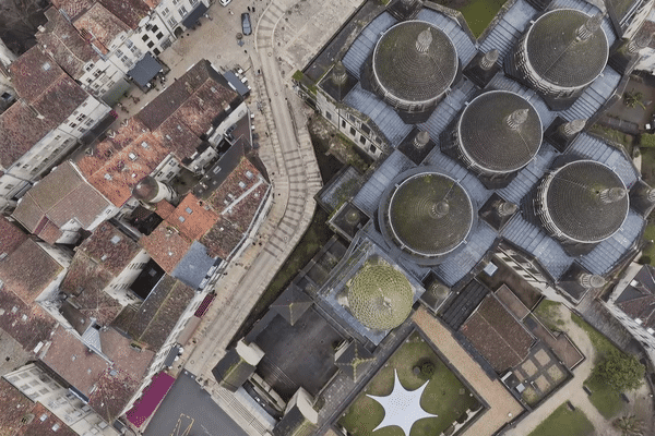 Périgueux vue du ciel - Dordogne