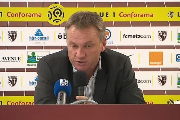 Frédéric Hantz, entraîneur du FC Metz