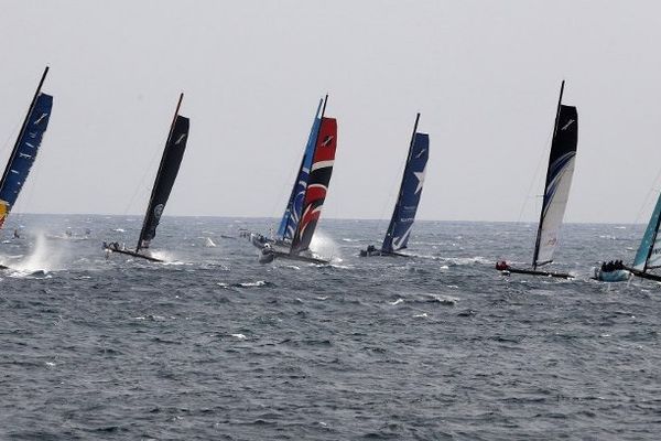 Extreme sailing series à Nice l'année dernière