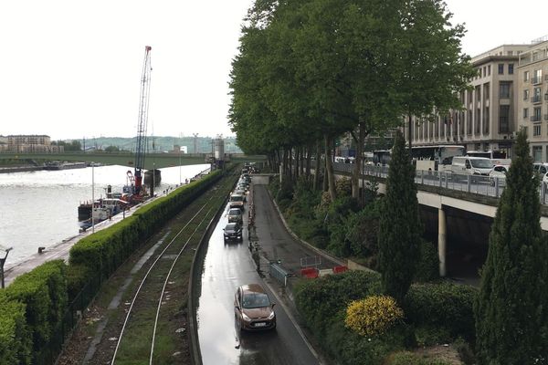 Circulation déviée pendant plusieurs mois sur les quais de Rouen