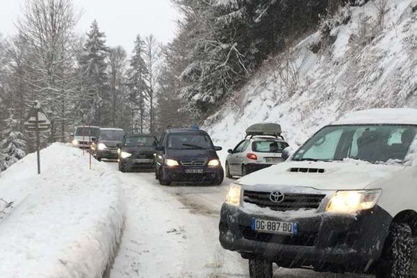 Sur la route de Sommand en Haute-Savoie