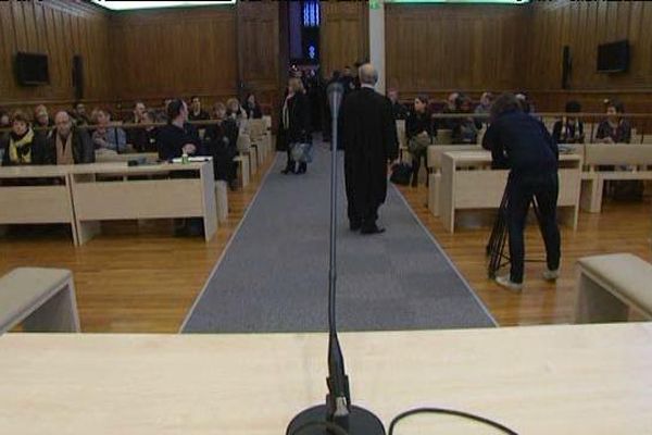 Cour d'assises d'Indre-et-Loire - 1er jour du procès de Théophile Duhamel jugé pour le meurtre de Maguette Gueye dans le Vieux Tours en février 2013. 