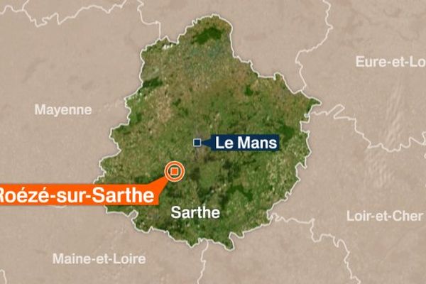 L'accident de car scolaire a eu lieu à hauteur de Roézé sur Sarthe