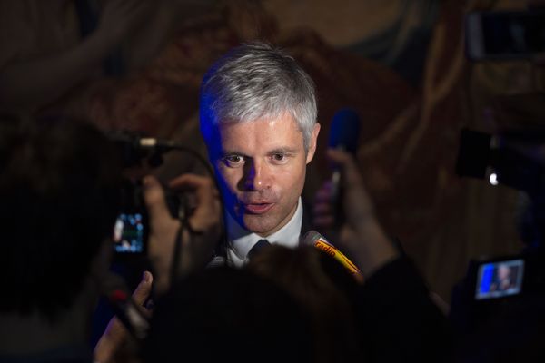 Laurent Wauquiez au Musée des Tissus de Lyon le 14 janvier dernier