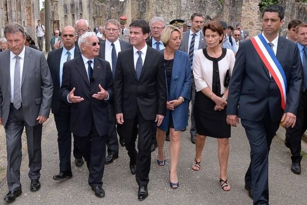 Manuel Valls a commémoré mardi le 70e anniversaire du massacre d'Oradour-sur-Glane mardi 10 juin