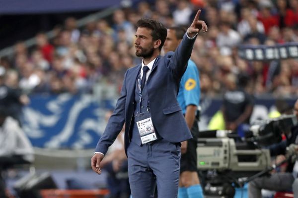 Stéphane Masala au stade de France le 8 mai 2018 en finale de la Coupe de France avec Les Herbiers contre PSG (0-2)