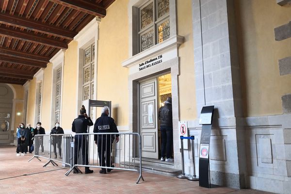 La cour d'assises à Rennes où sont jugés six hommes mis en cause dans la mort de Dorian Guémené en juillet 2018