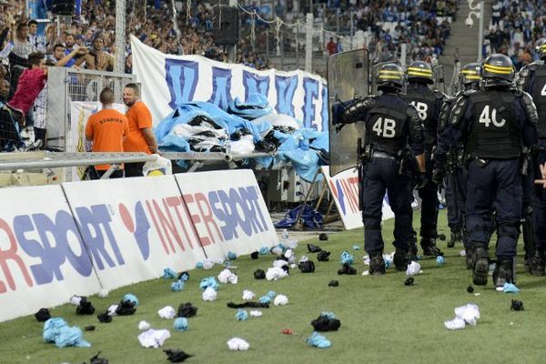 Lors des incidents à Marseille dimanche contre Lyon