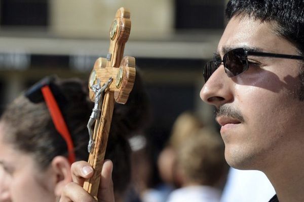 13 septembre 2014, manifestation en soutien aux chrétiens d'Irak à Bordeaux