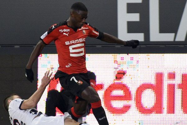 Paul Georges Ntep, attaquant du Stade Rennais face à Bordeaux - 22/11/2015